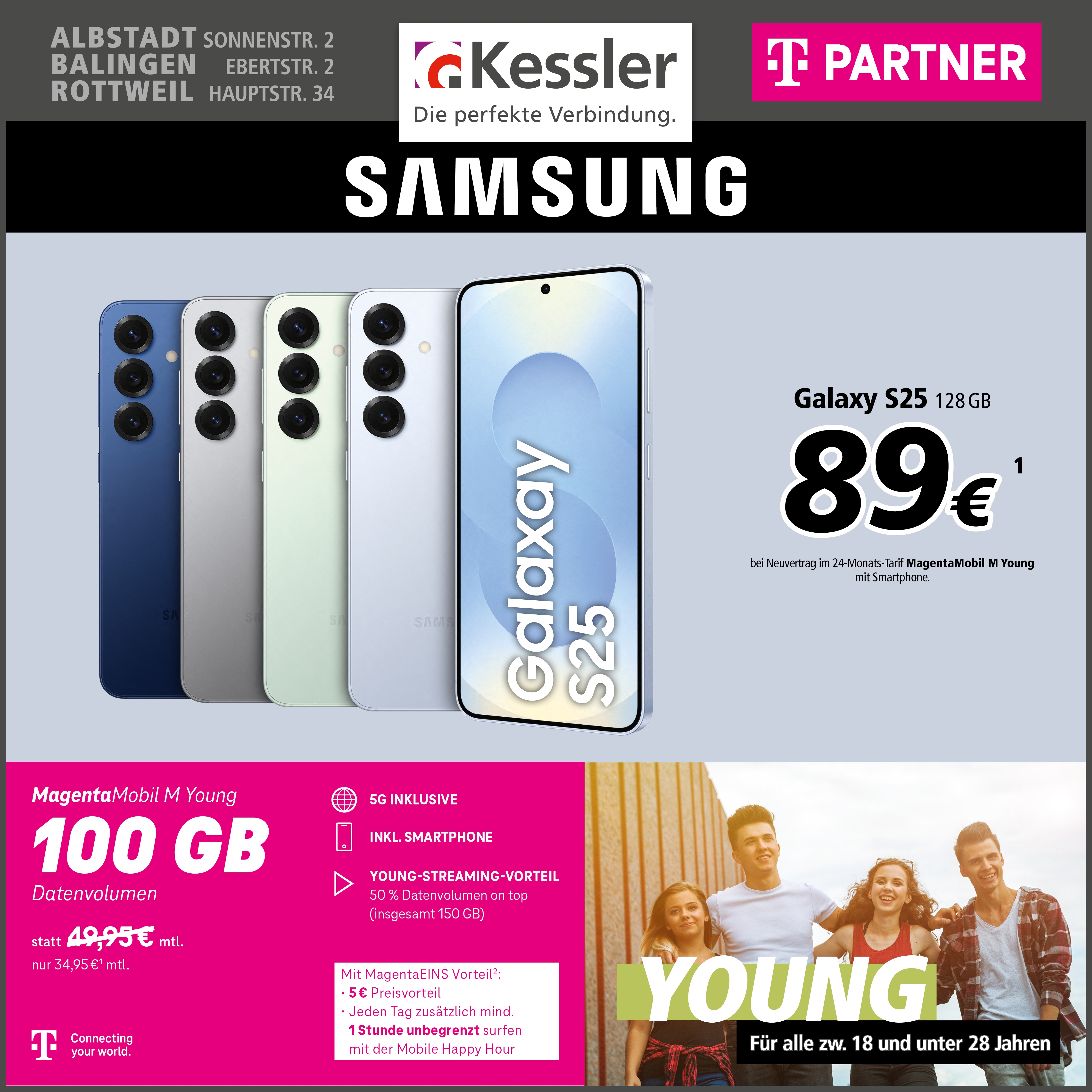 MagentaMobil M Young Samsung mit Galaxy S25