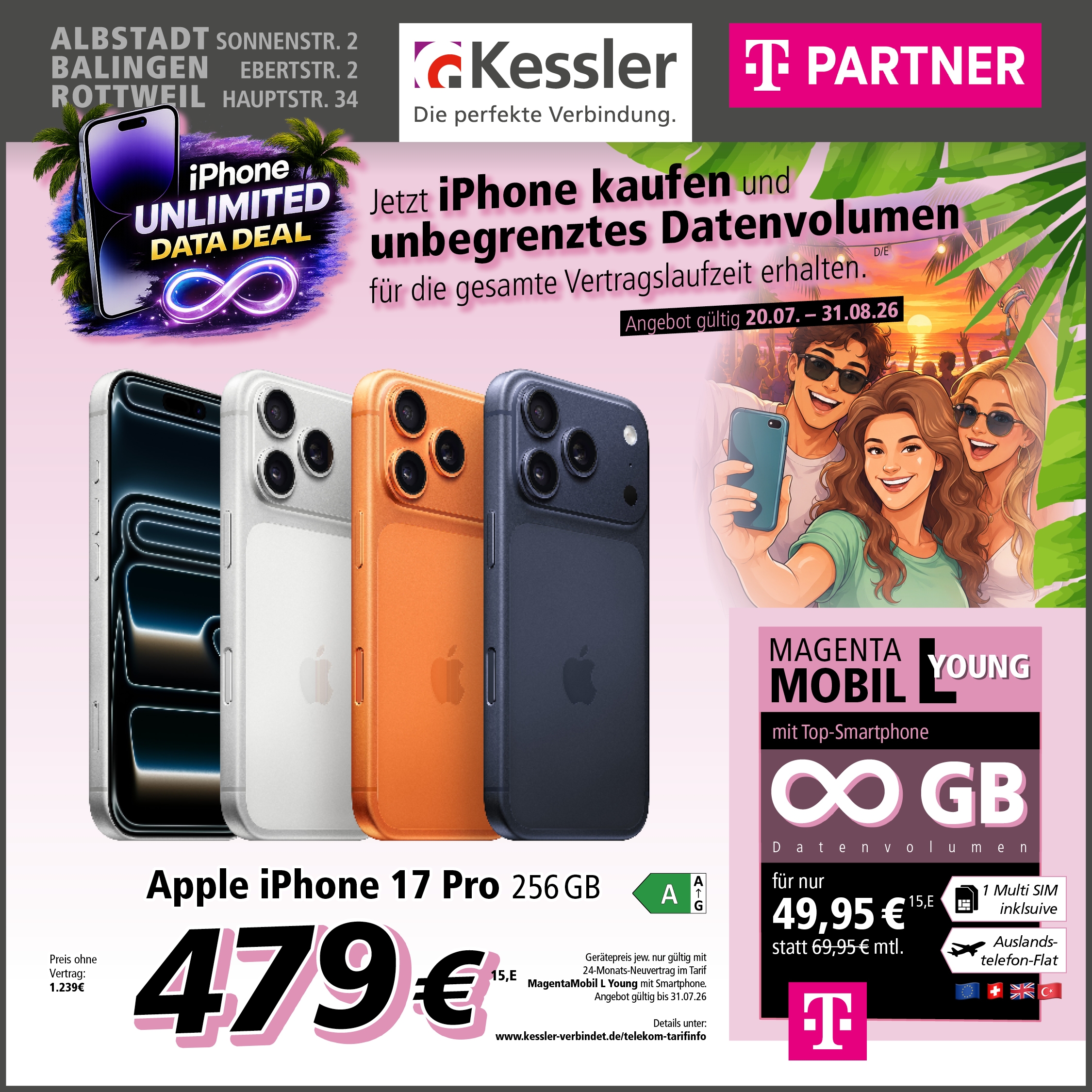 MagentaMobil L Young mit iPhone 17 Pro