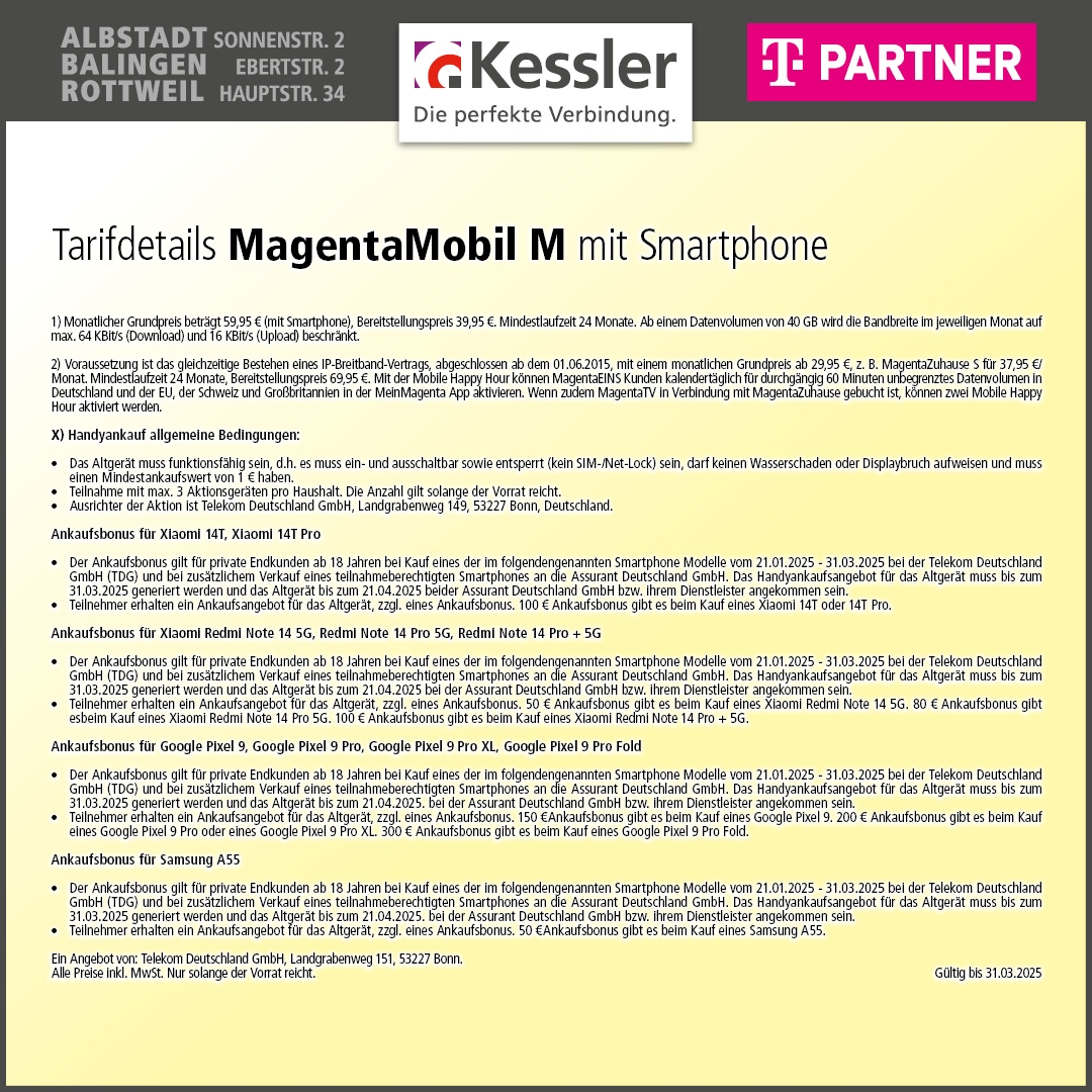 MagentaMobil M mit Xiaomi 14T Pro 512GB