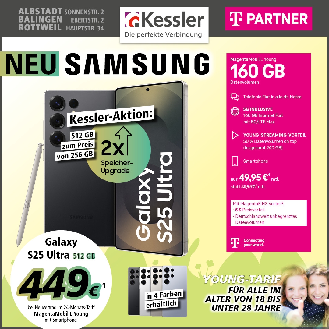 MagentaMobil L Young mit Galaxy S25 Ultra