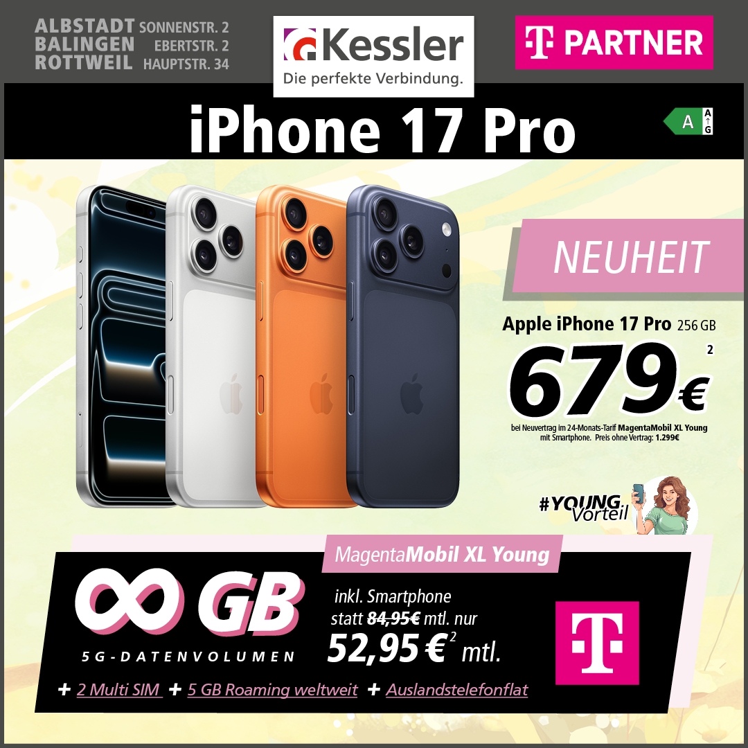 MagentaMobil XL Young mit iPhone 17 Pro
