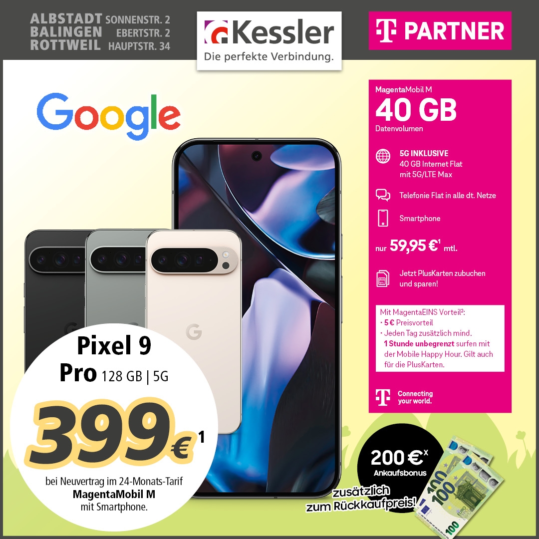 MagentaMobil M mit Google Pixel 9 Pro 128GB