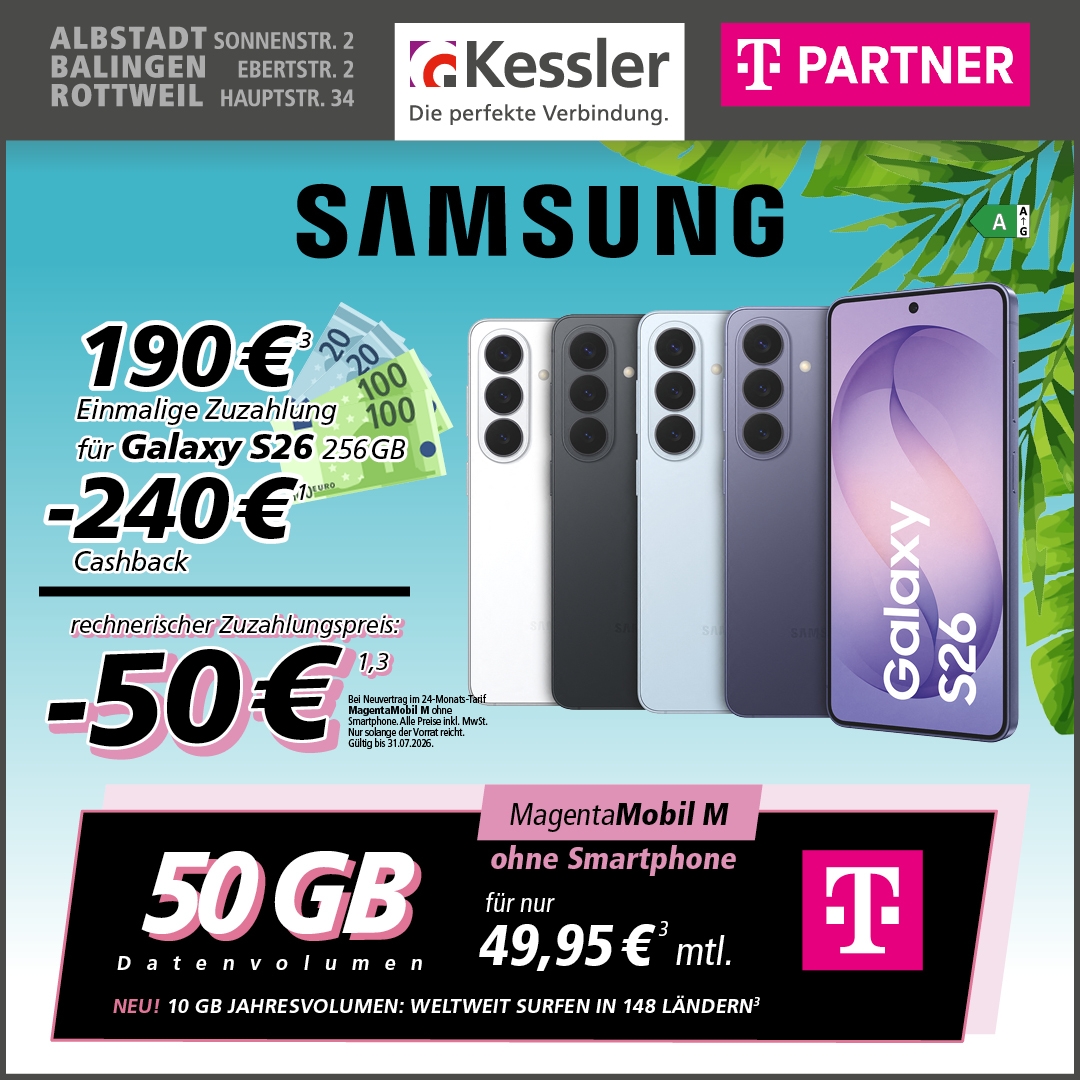 MagentaMobil M mit Galaxy S26