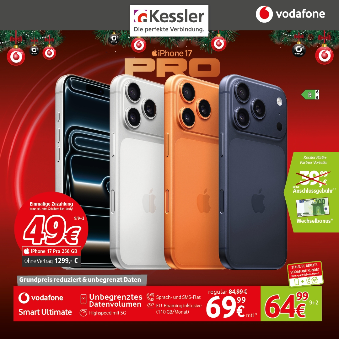 Vodafone Smart Ultimate mit IPhone 17 Pro