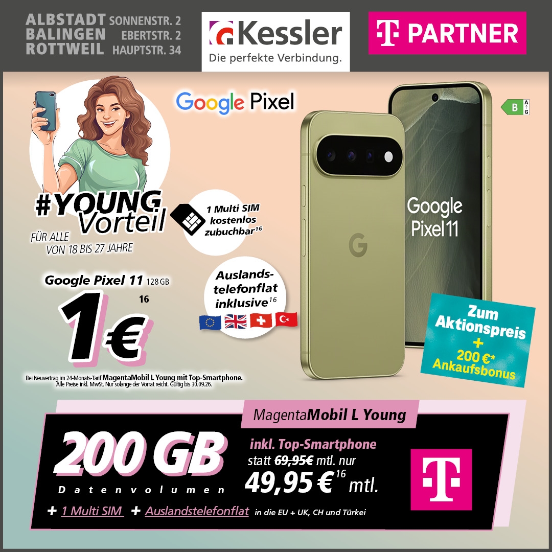 MagentaMobil L Young mit Google Pixel 11