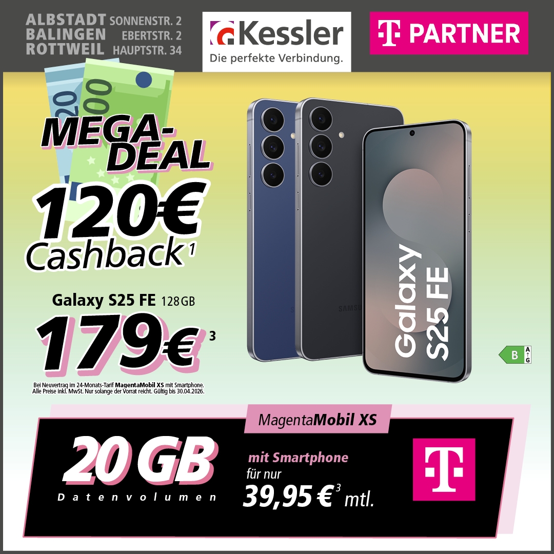 Magenta Mobil XS mit Galaxy S25 FE