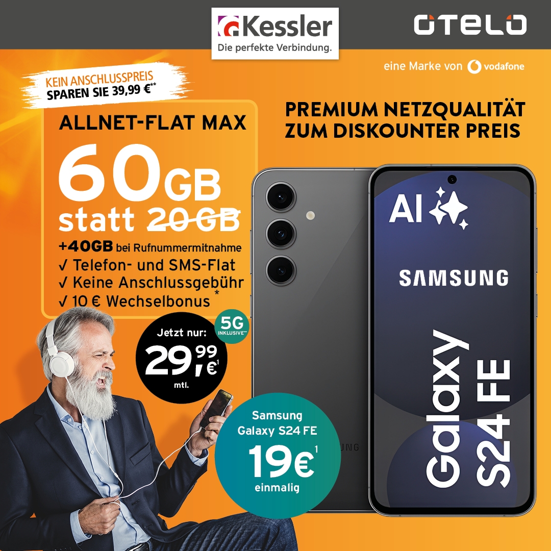OTELO Allnet-Flat Max mit Galaxy S24 FE
