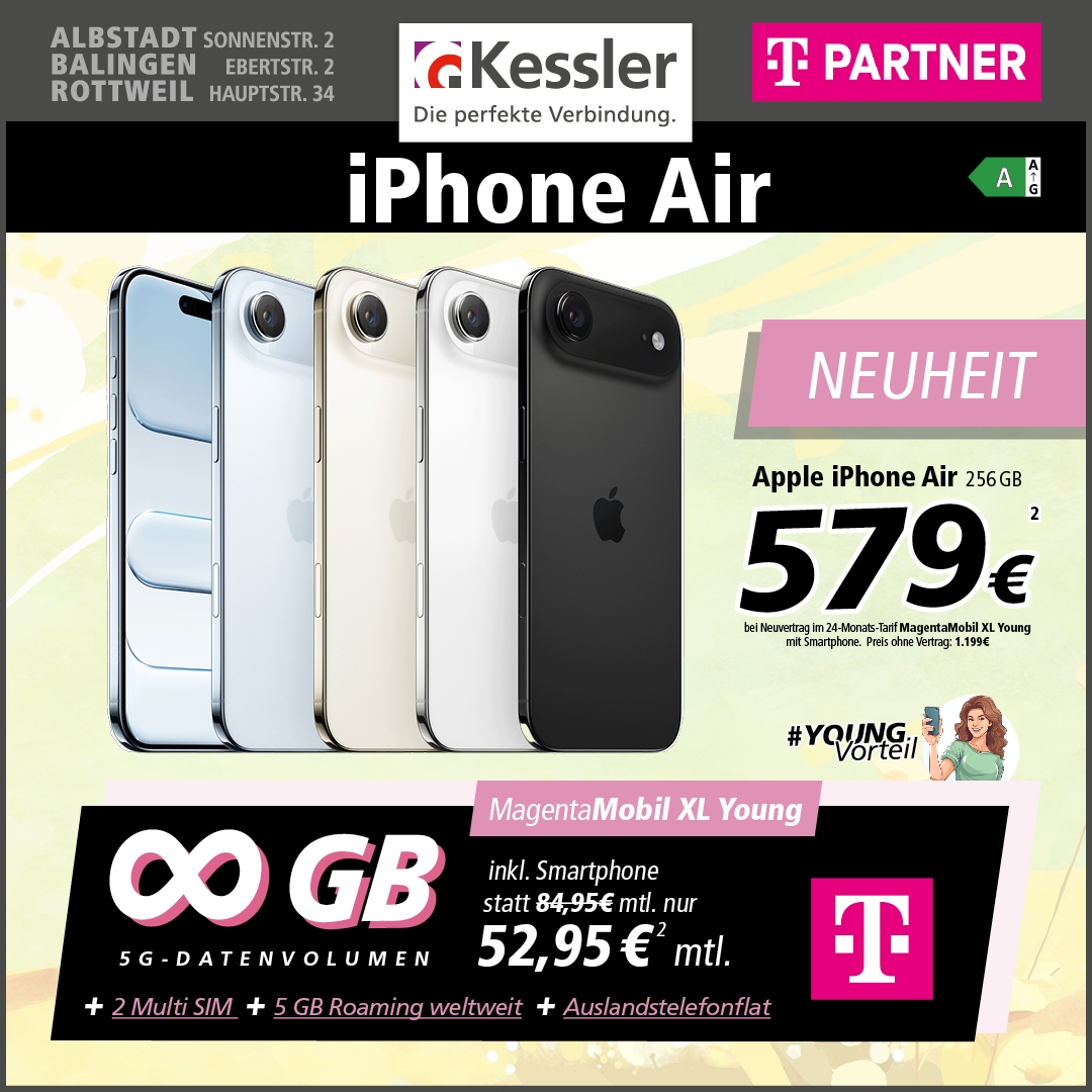 Magenta Mobil XL Young mit Apple iPhone Air