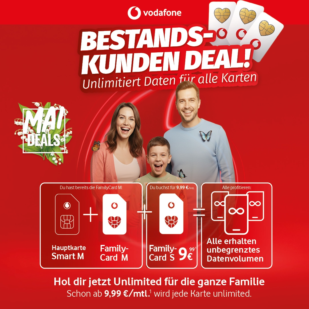 Bestandskunden Deal! Unlimitierte Daten für alle