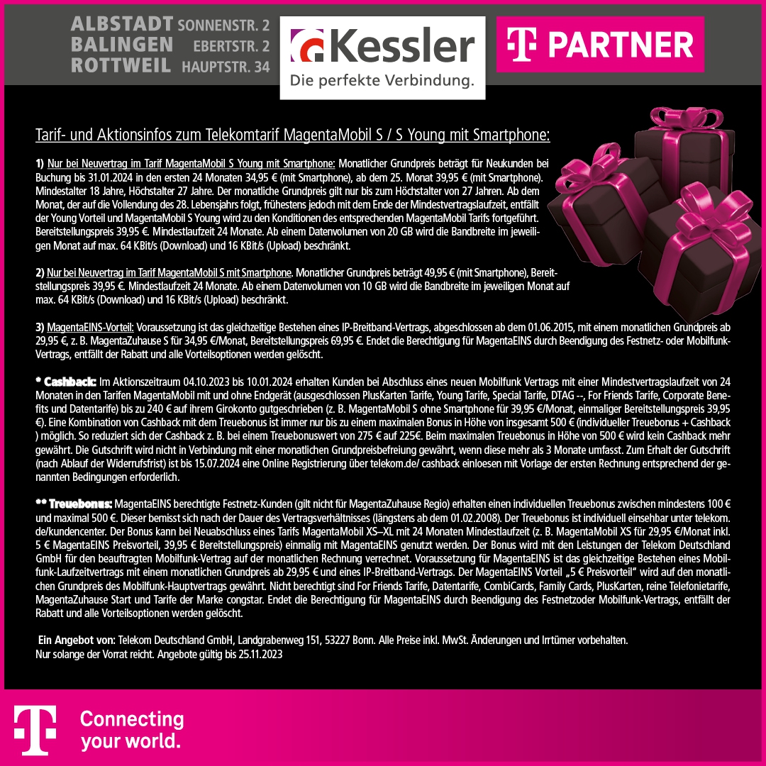 MagentaMobil S + Cashback mit S23