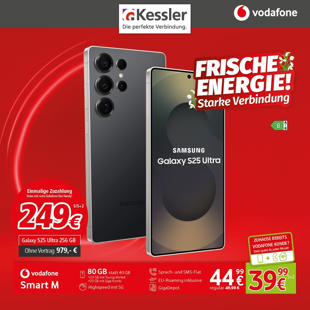 Vodafone Smart M mit Galaxy S25 Ultra