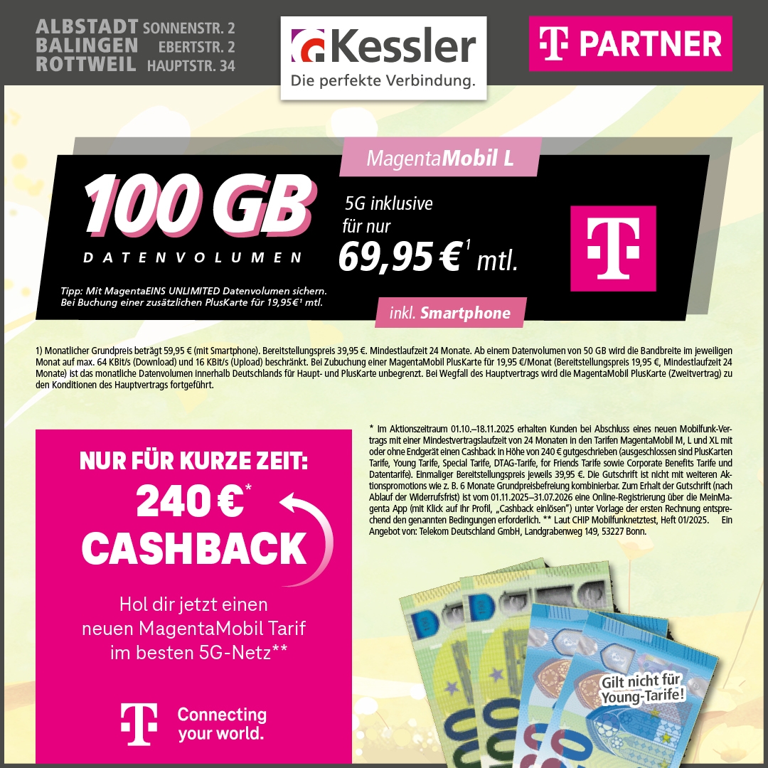 Magenta Mobil L mit Apple iPhone 17 256GB