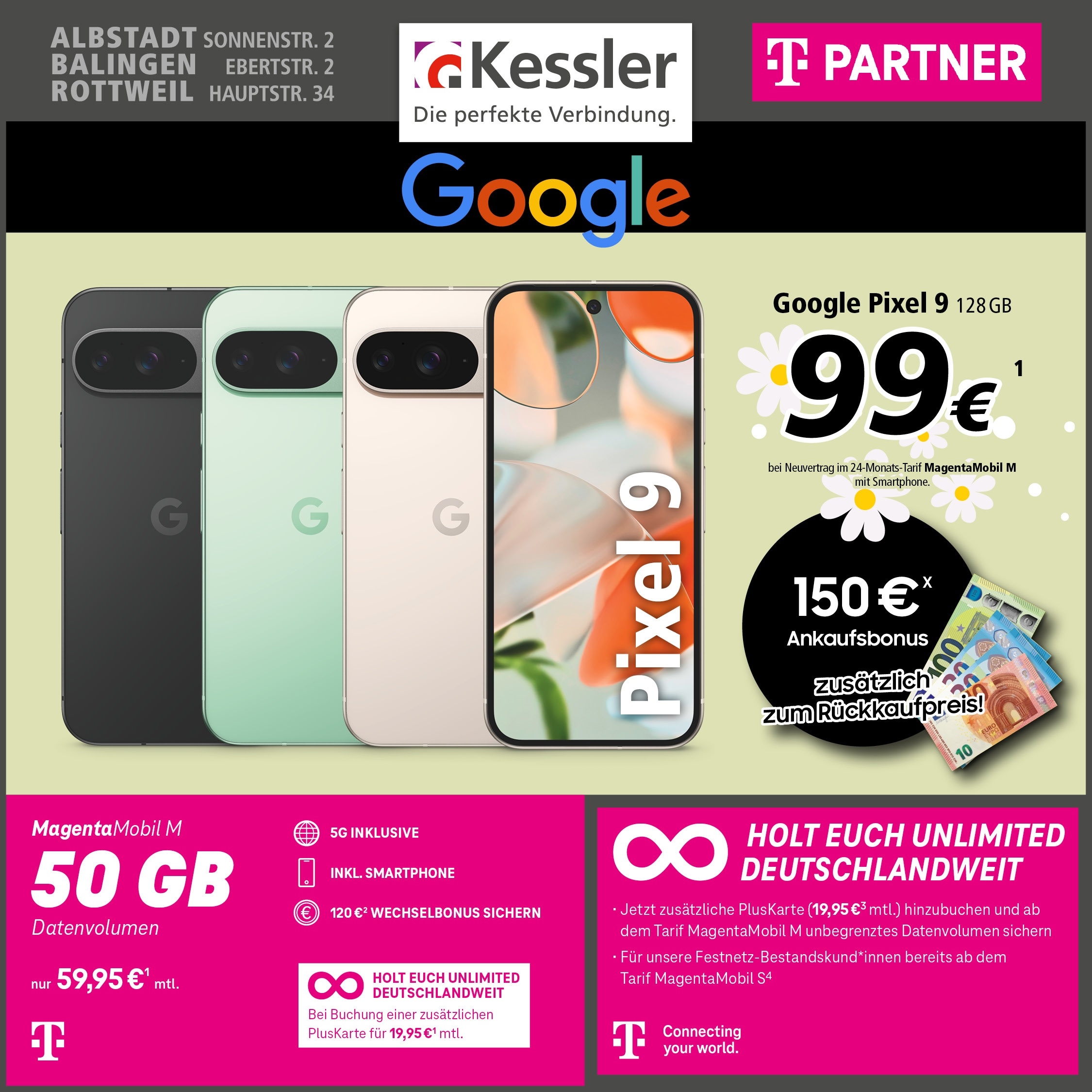 MagentaMobil M mit Google Pixel 9 128GB