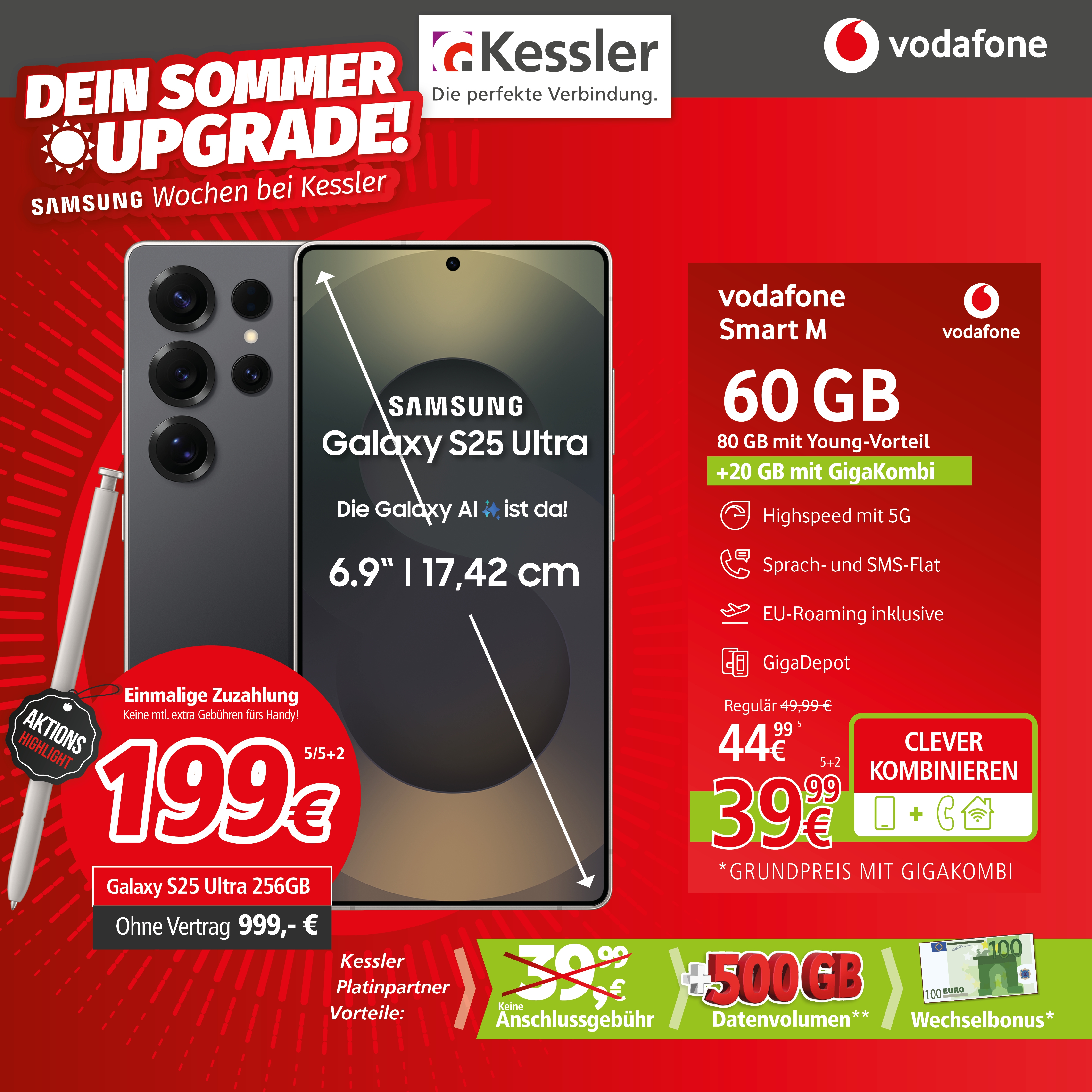Vodafone Smart M mit Galaxy S25 Ultra