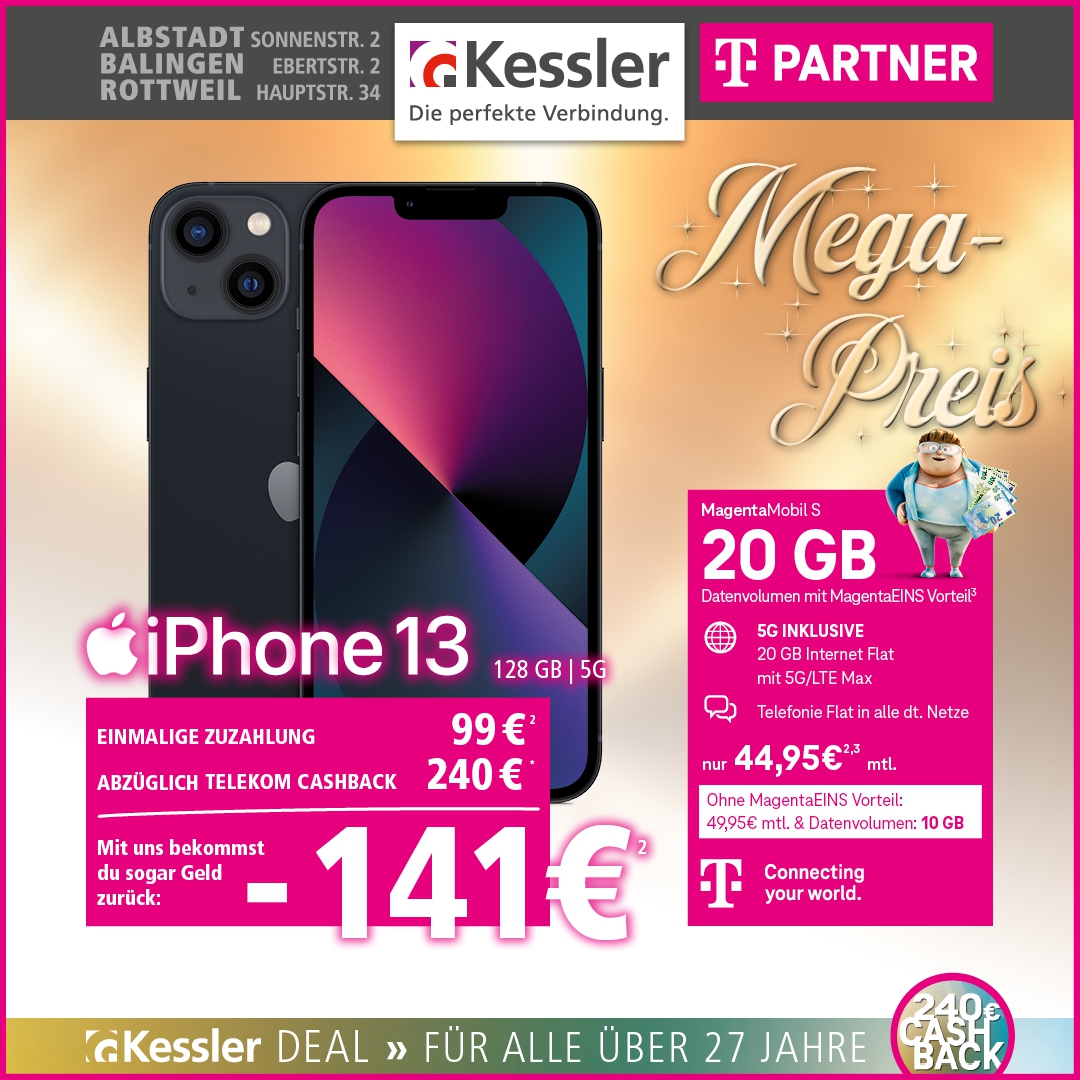 MagentaMobil S + Cashback m. iPhone13