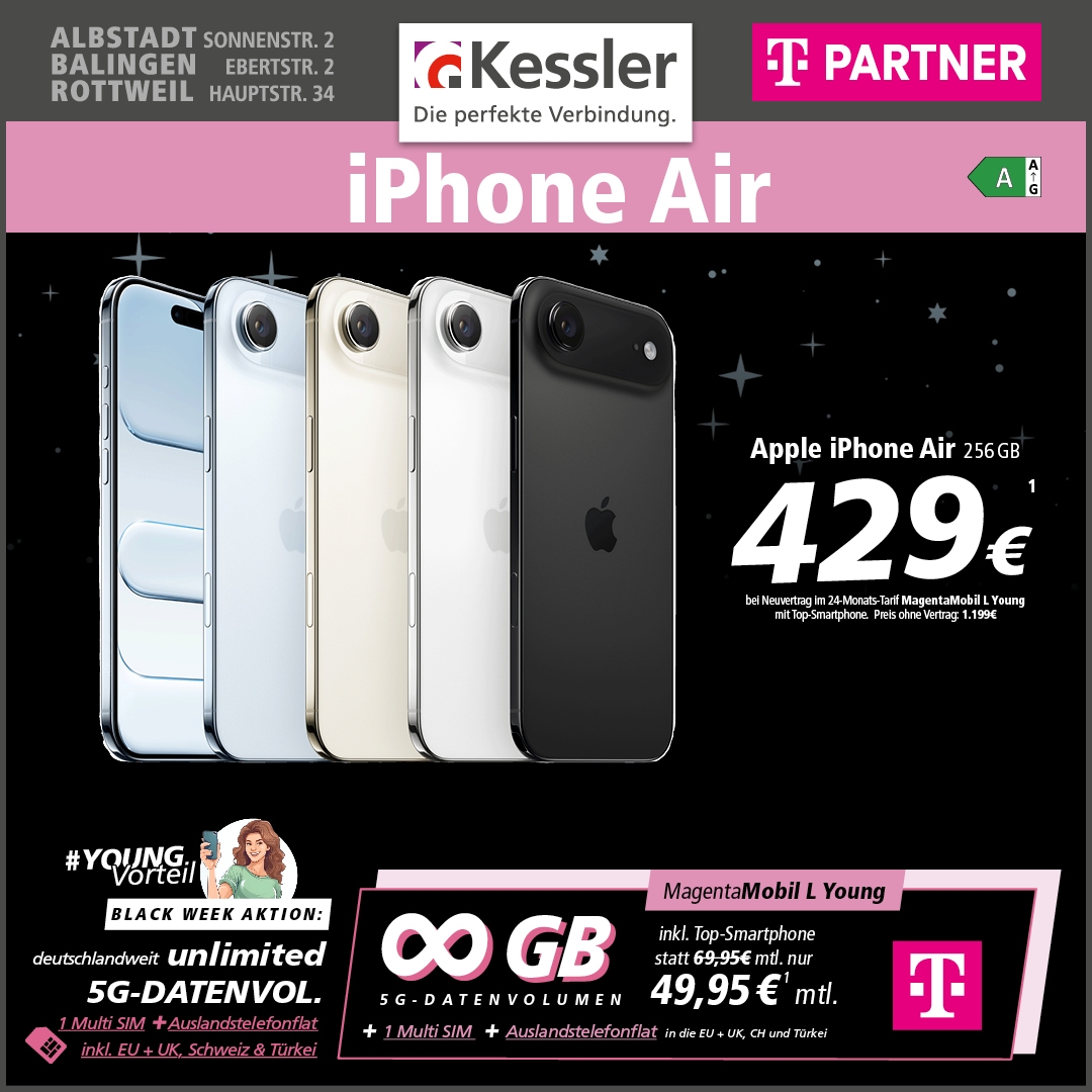 MagentaMobil L Young mit iPhone Air