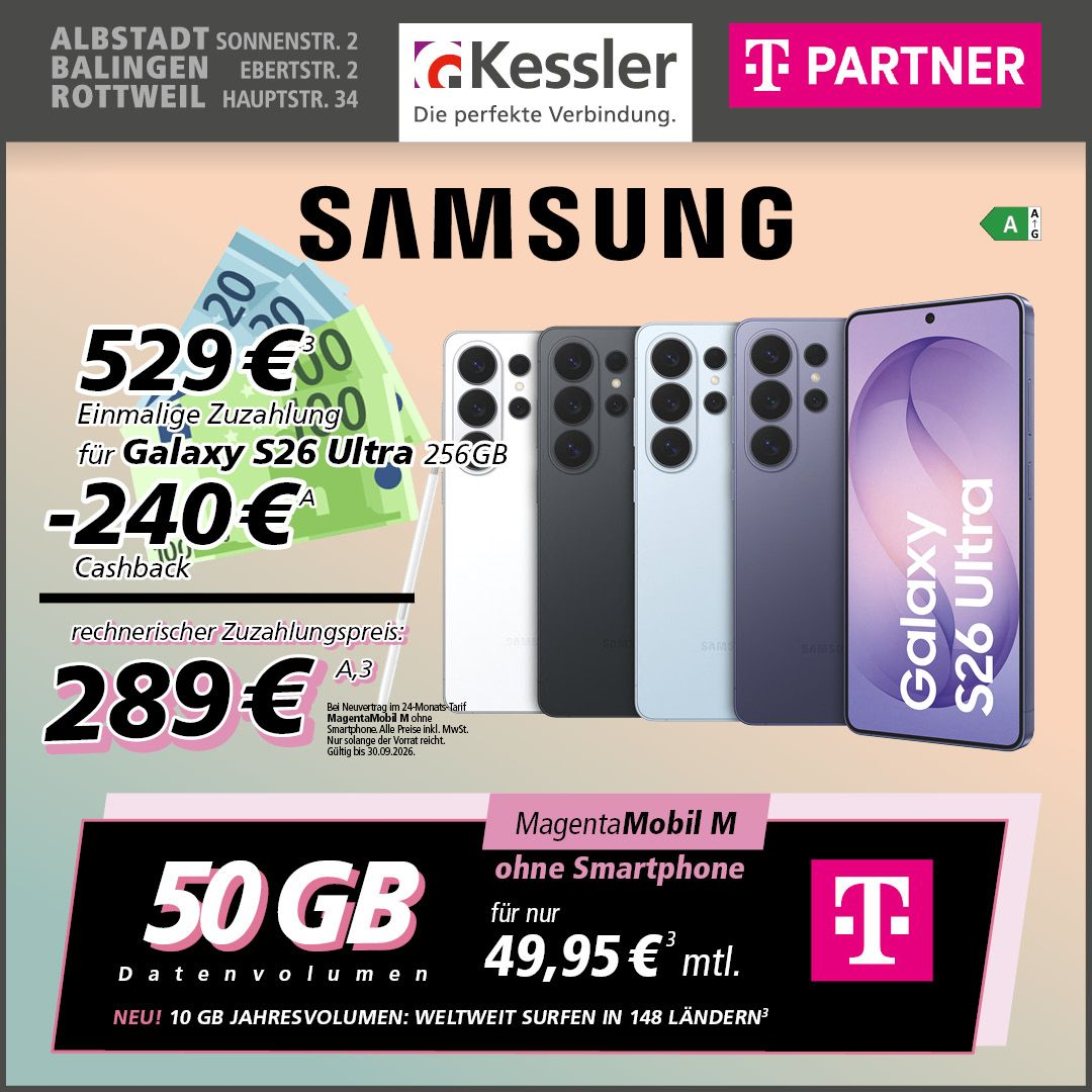 MagentaMobil M mit Galaxy S26 Ultra