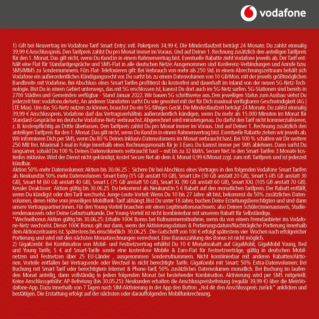 Vodafone Smart Entry mit Xiaomi 14 Pro 256GB