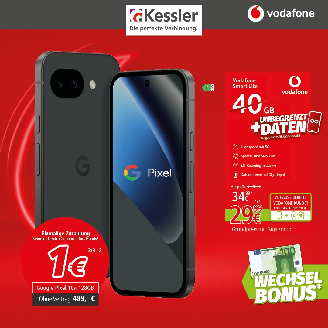 Vodafone Smart Lite mit Google Pixel 10a 128GB