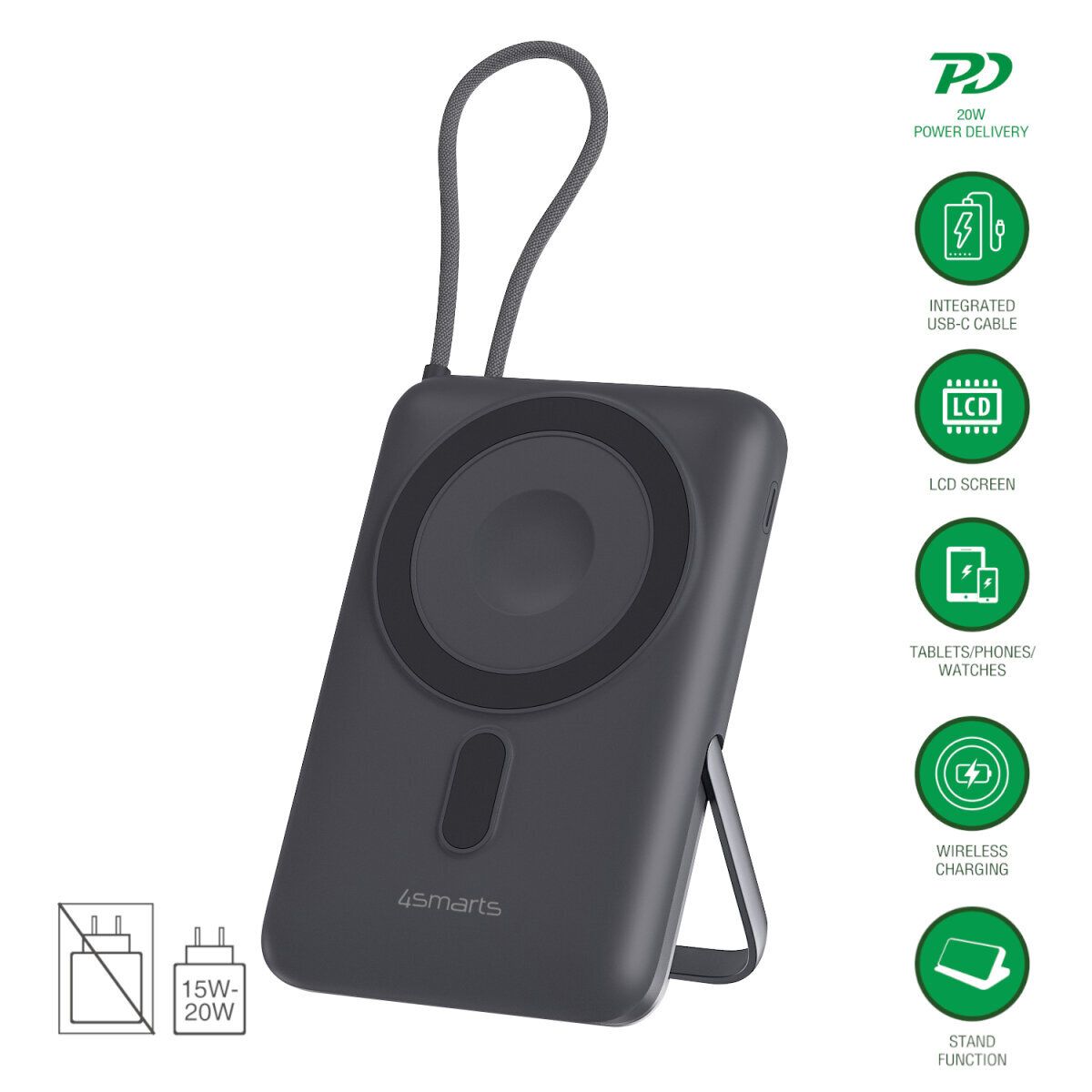 Wireless Powerbank Enterprise 10.000mAh Qi