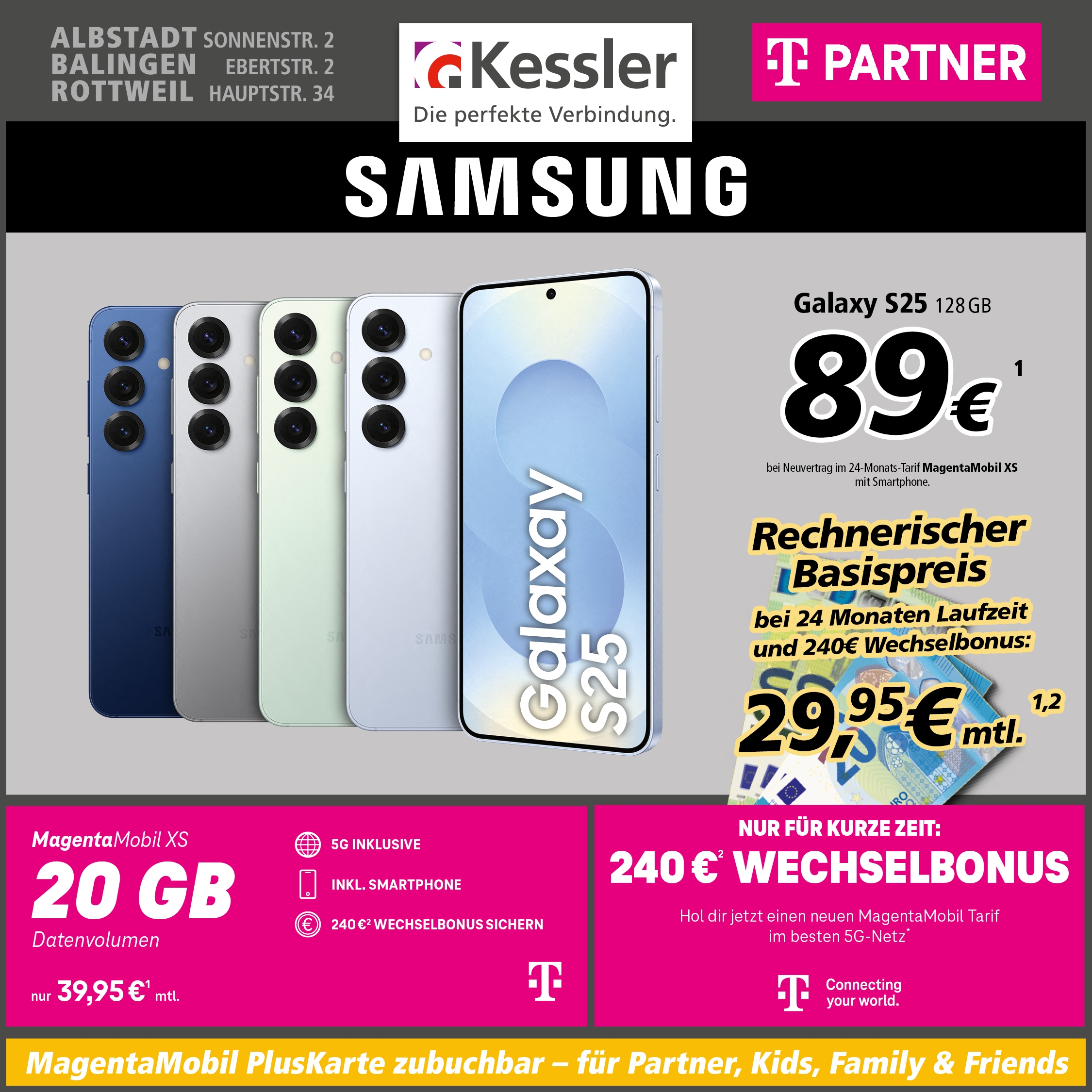 MagentaMobil XS mit Samsung Galaxy S25
