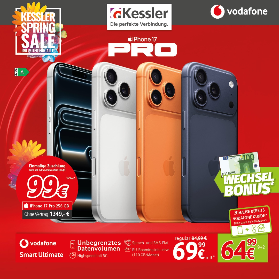 Vodafone Smart Ultimate mit IPhone 17 Pro