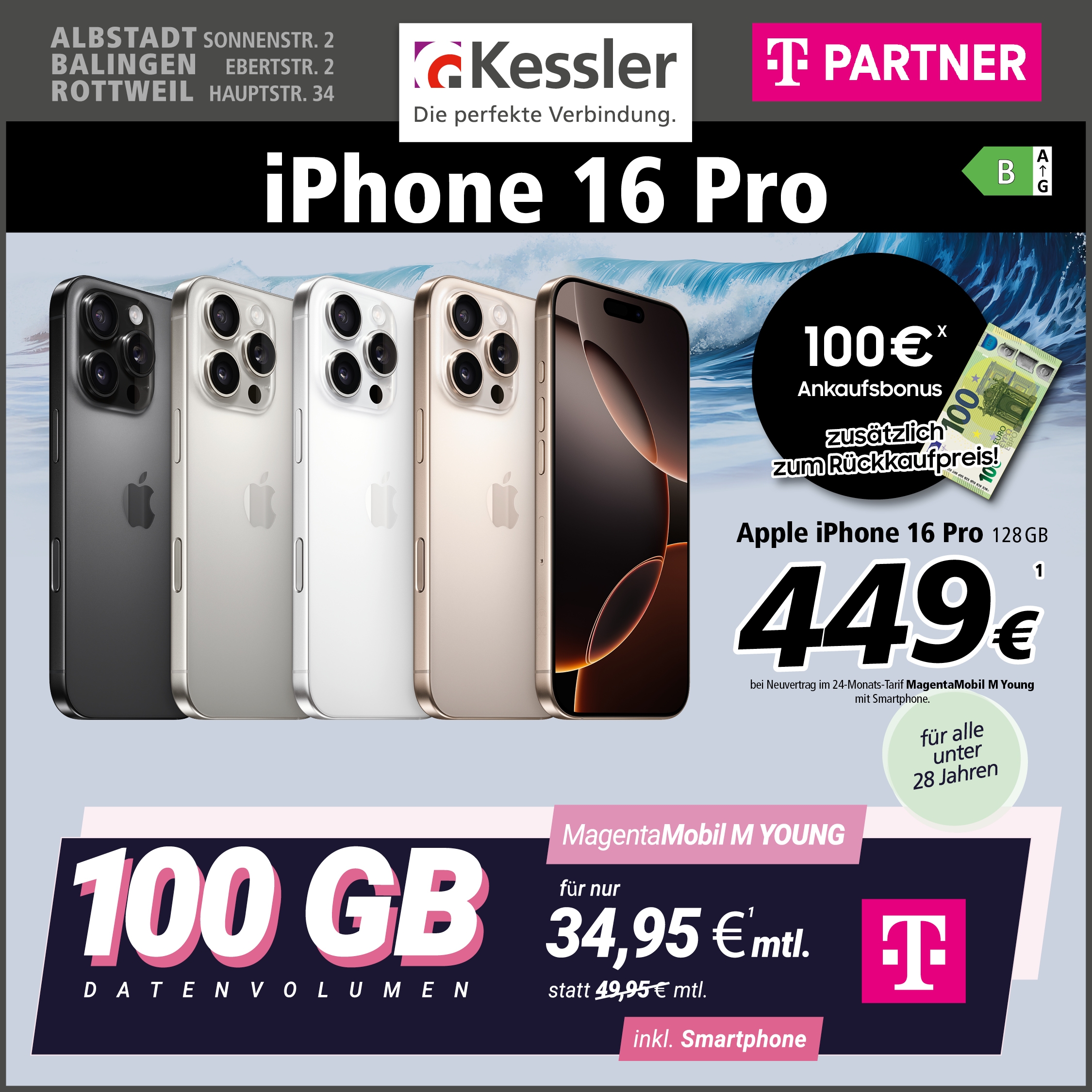 MagentaMobil M Young und IPhone 16 Pro