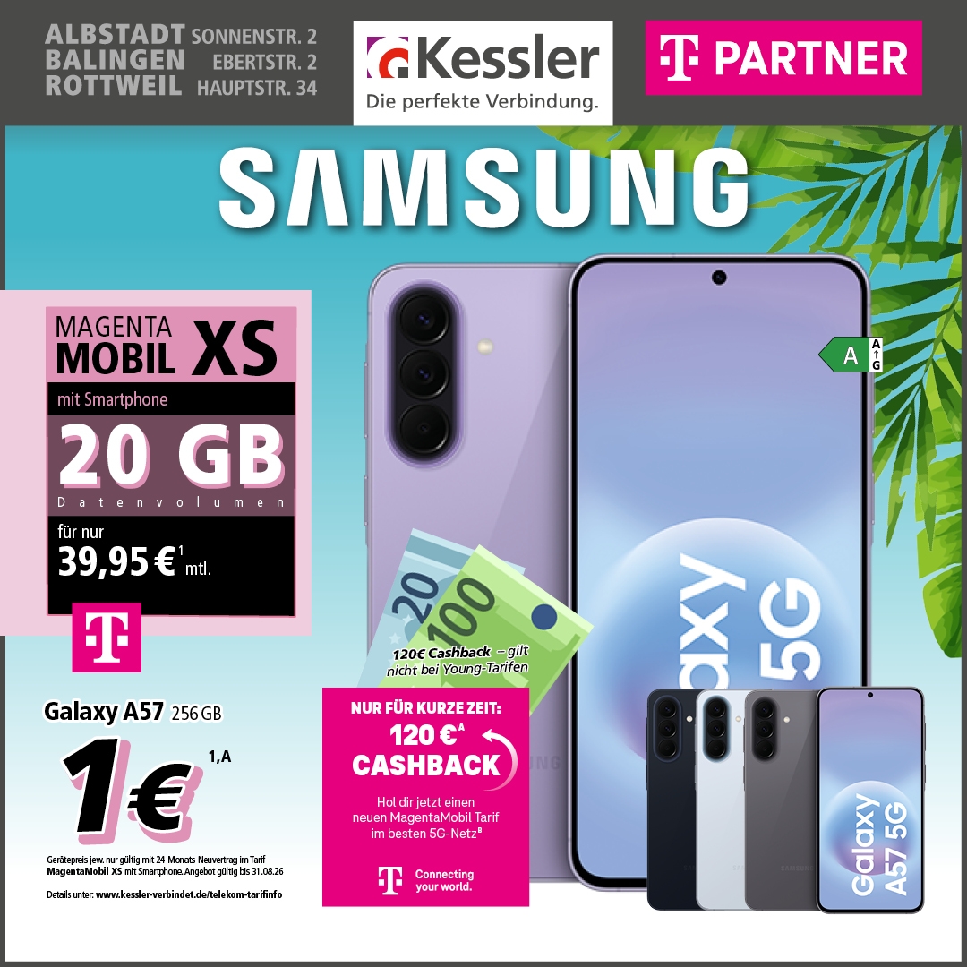 MagentaMobil XS mit Samsung Galaxy A57 5G