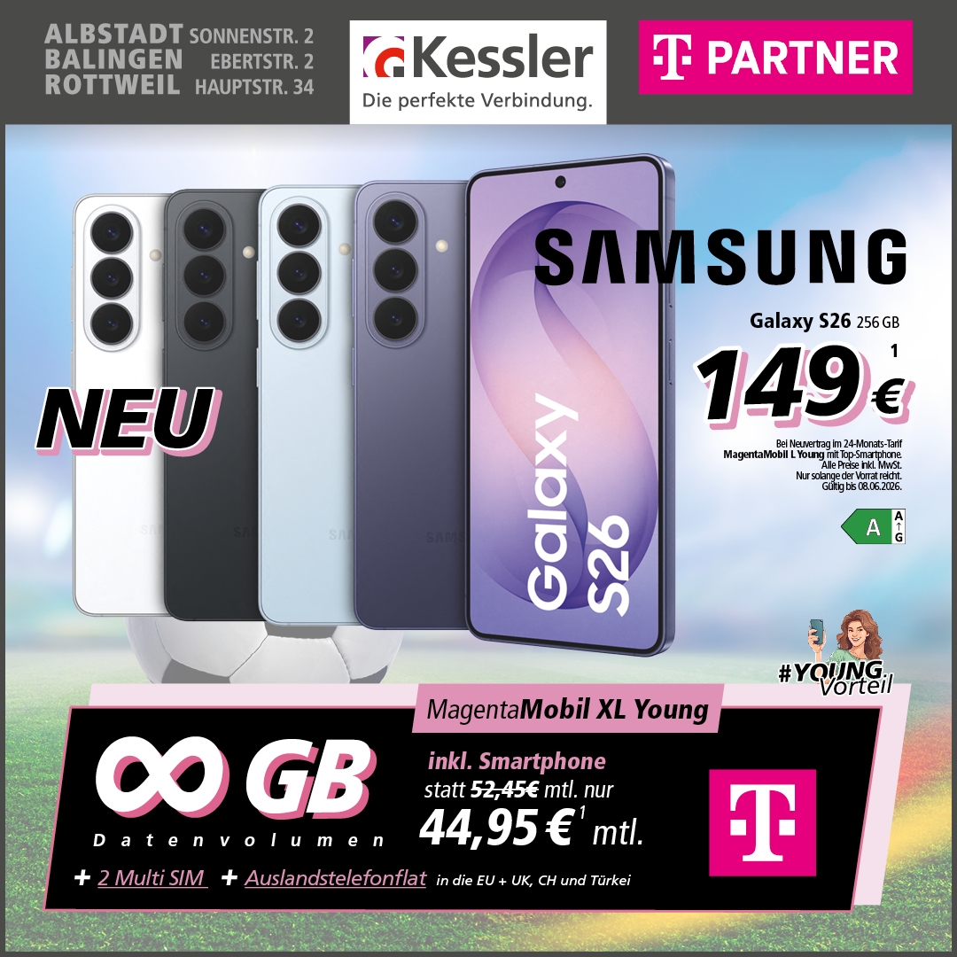 MagentaMobil XL Young mit Galaxy S26 256GB
