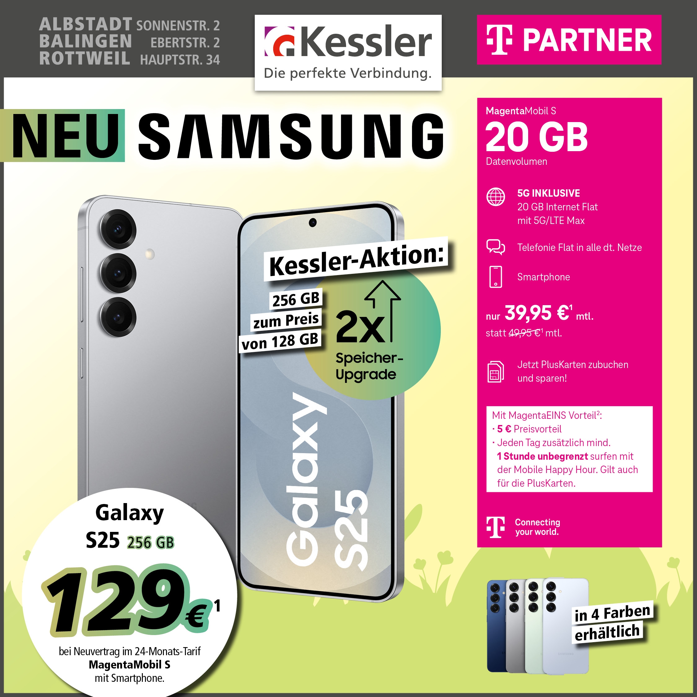 MagentaMobil S mit Samsung S25 256GB