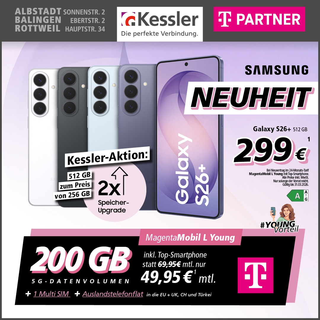 MagentaMobil L Young mit Galaxy S26+