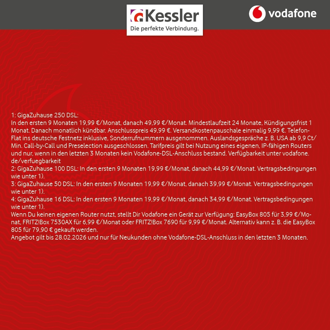 Vodafone DSL Angebote