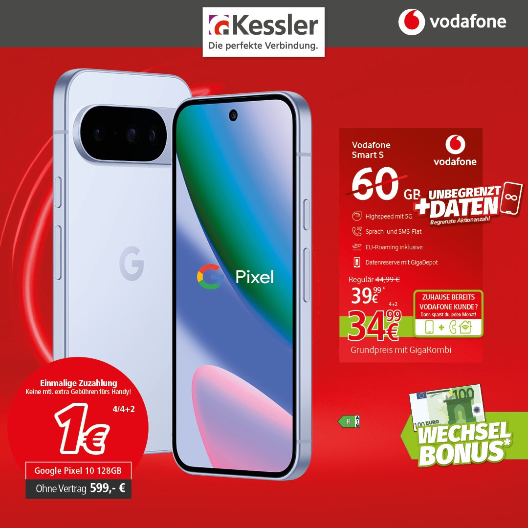 Vodafone Smart S mit Google Pixel 10 128GB