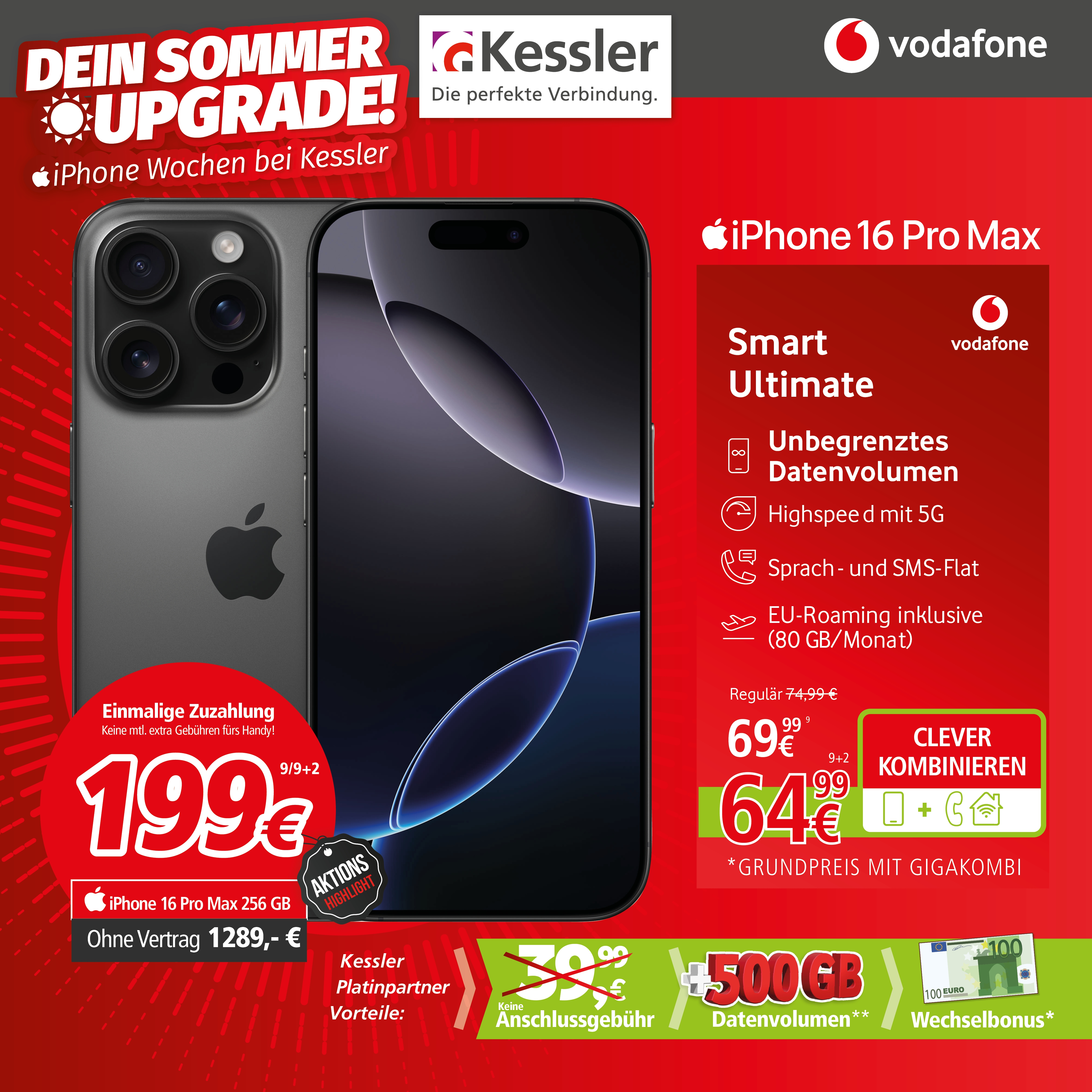 Vodafone Smart Ultimate mit IPhone 16 Pro Max