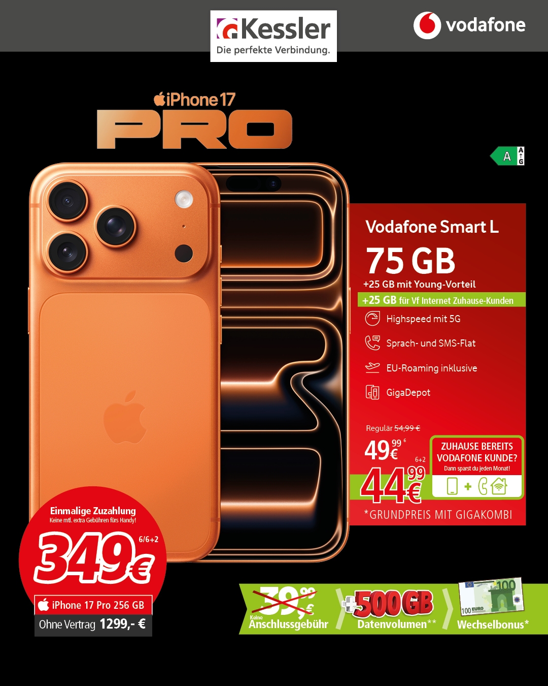 Vodafone Smart L mit iPhone 17 Pro