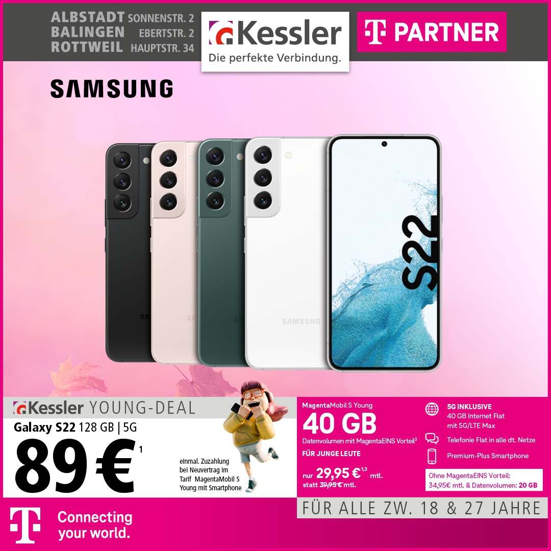 Magenta Mobil S Young mit Samsung S22