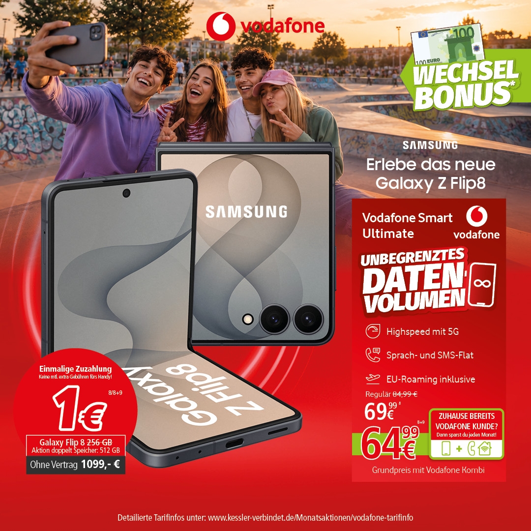 Vodafone Smart Ultimate mit Galaxy Z Flip8 512GB