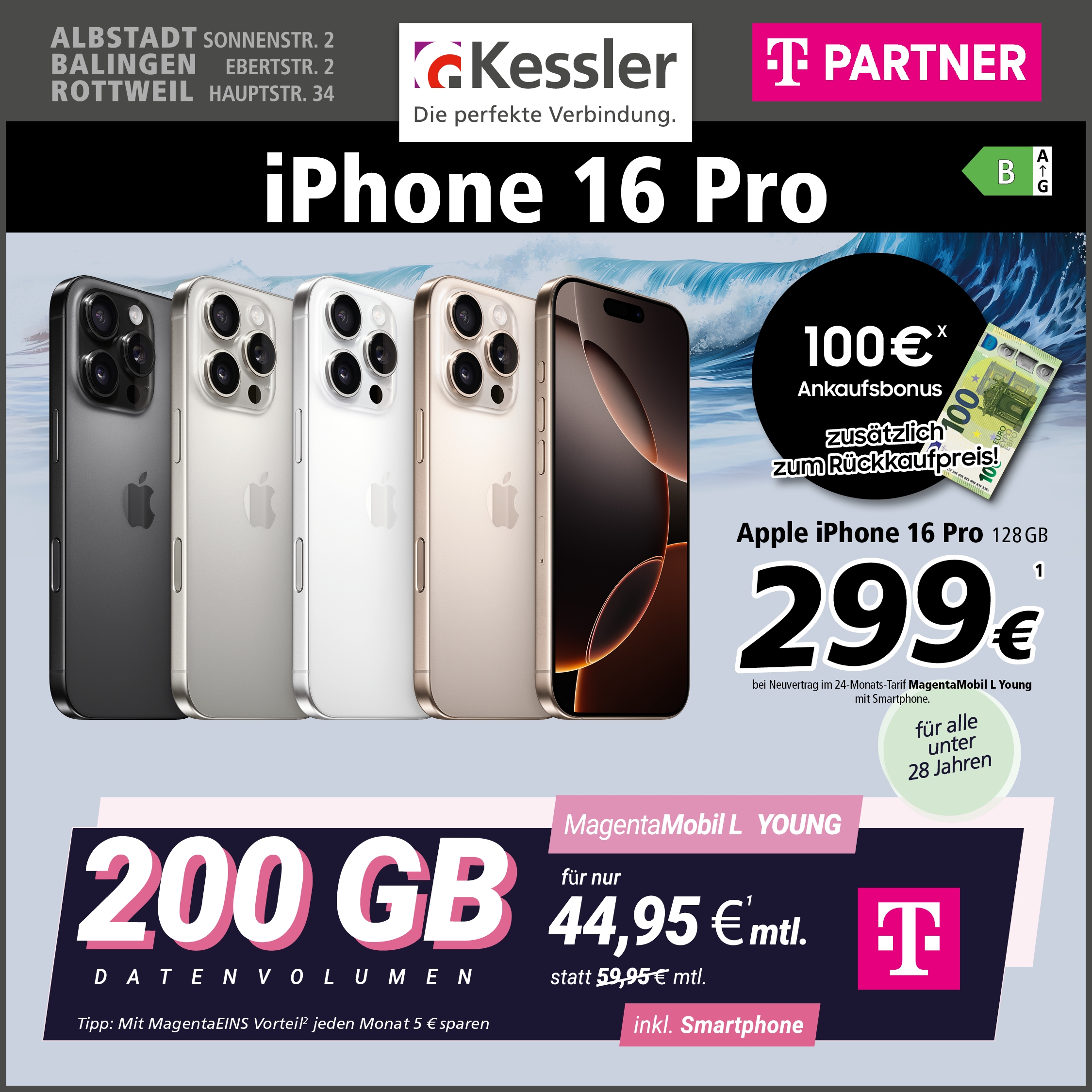 MagentaMobil L Young und IPhone 16 Pro
