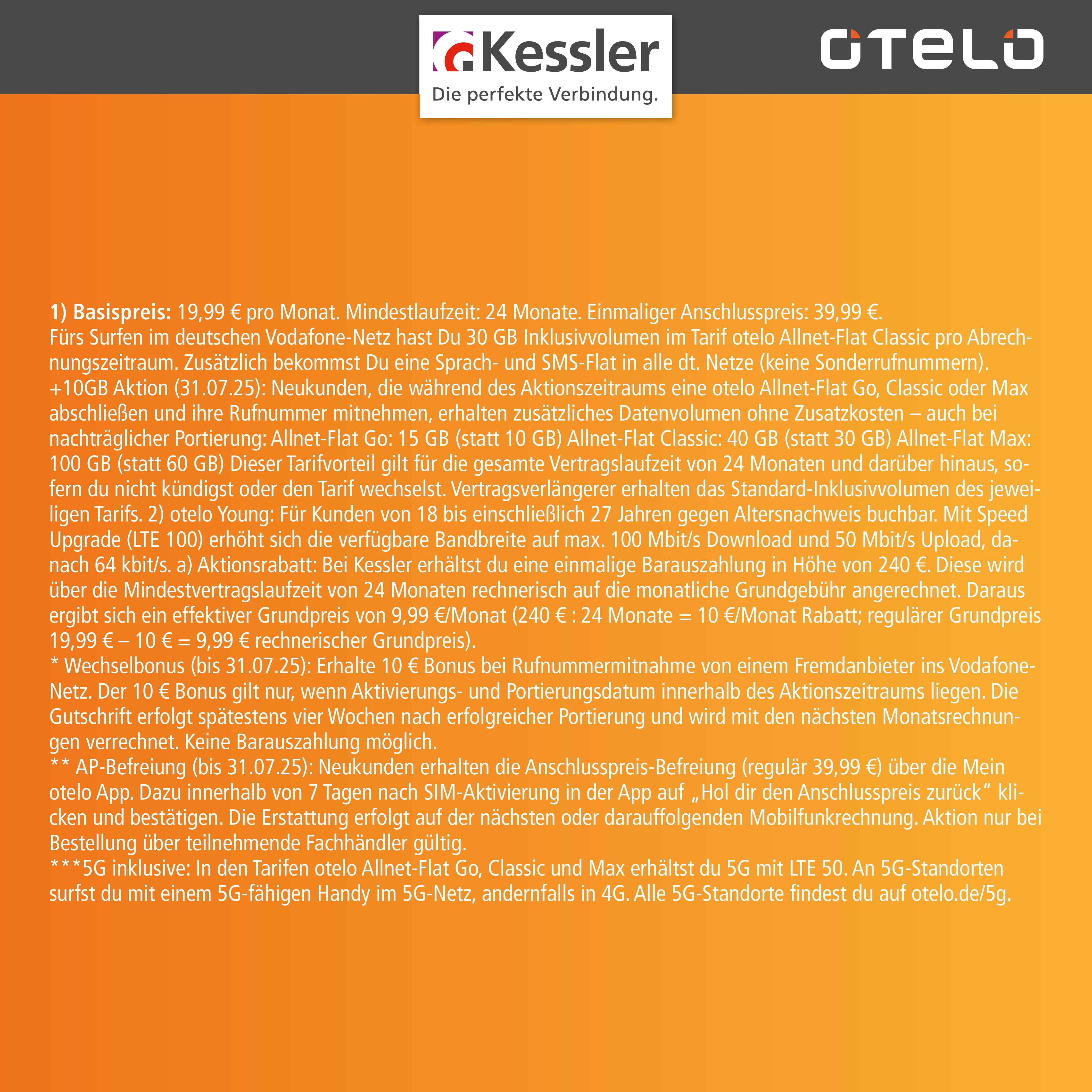 OTELO Classic 9,99 EUR statt 19,99 EUR