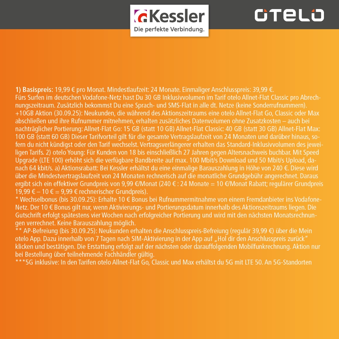 OTELO Classic 9,99 EUR statt 19,99 EUR