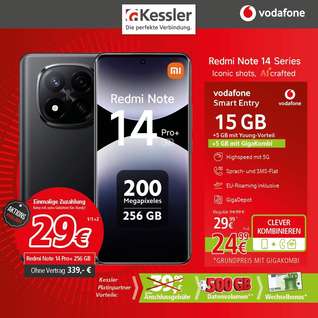 Vodafone Smart Entry mit Xiaomi 14 Pro+ 256GB