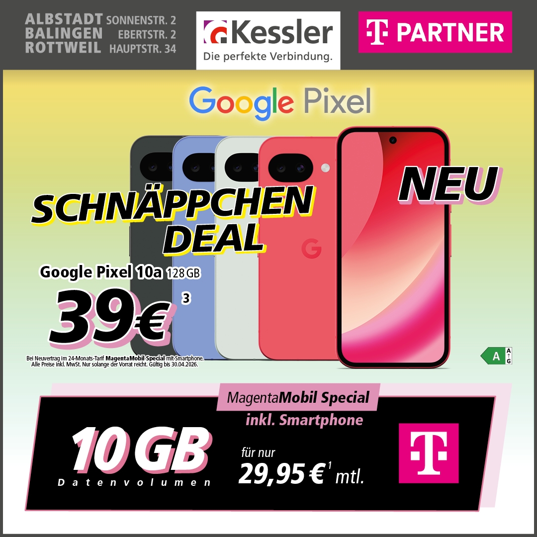 MagentaMobil Special mit Google Pixel 10a