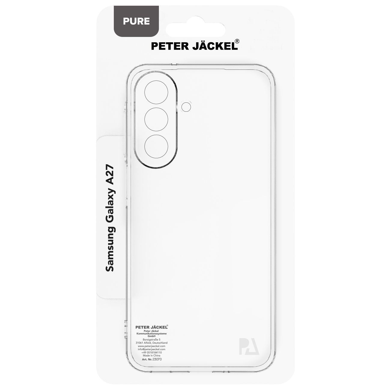 Back Cover Pure Samsung A27 5G Clear