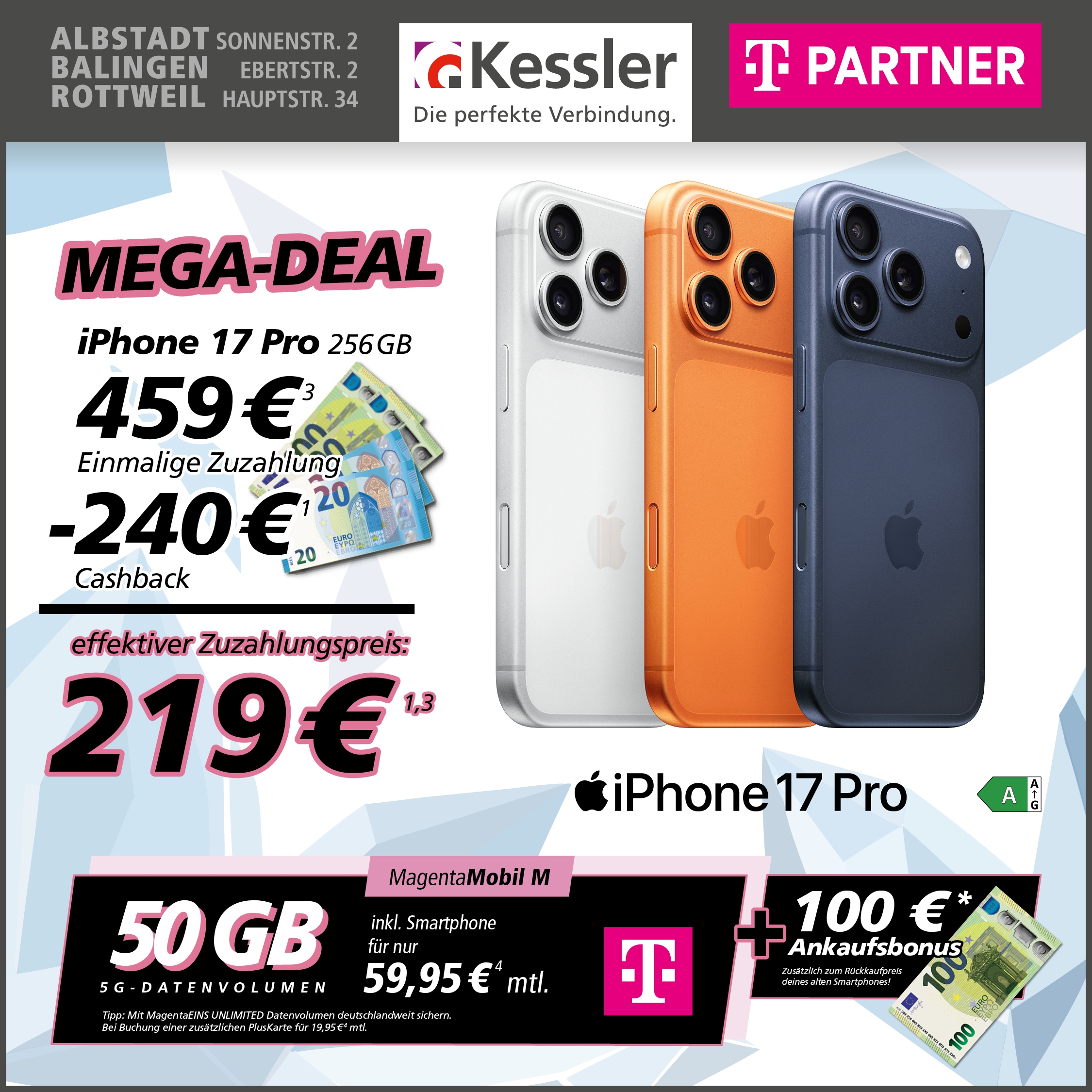 Magenta Mobil M mit Apple iPhone 17 Pro