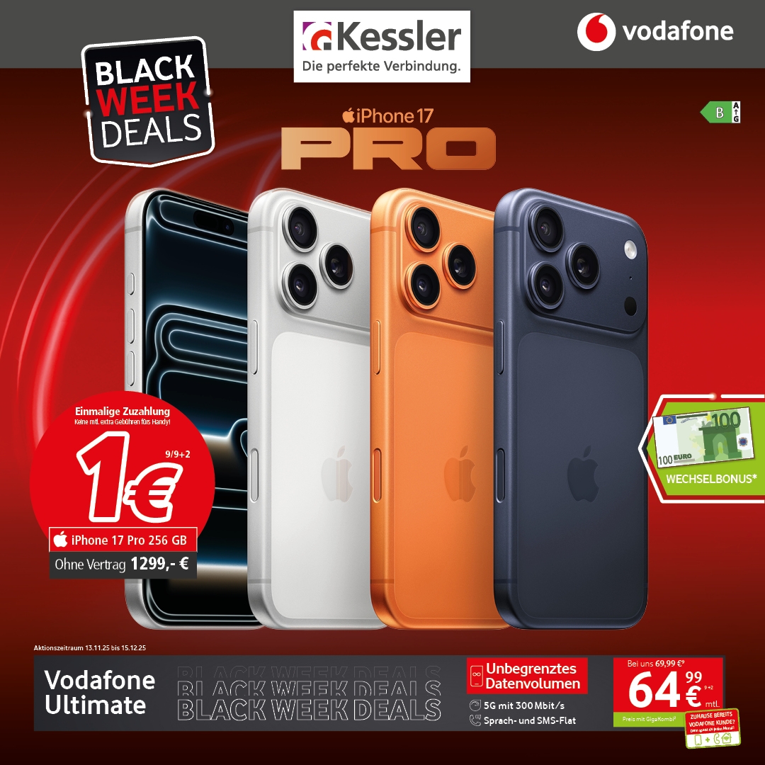 Vodafone Smart Ultimate mit IPhone 17 Pro