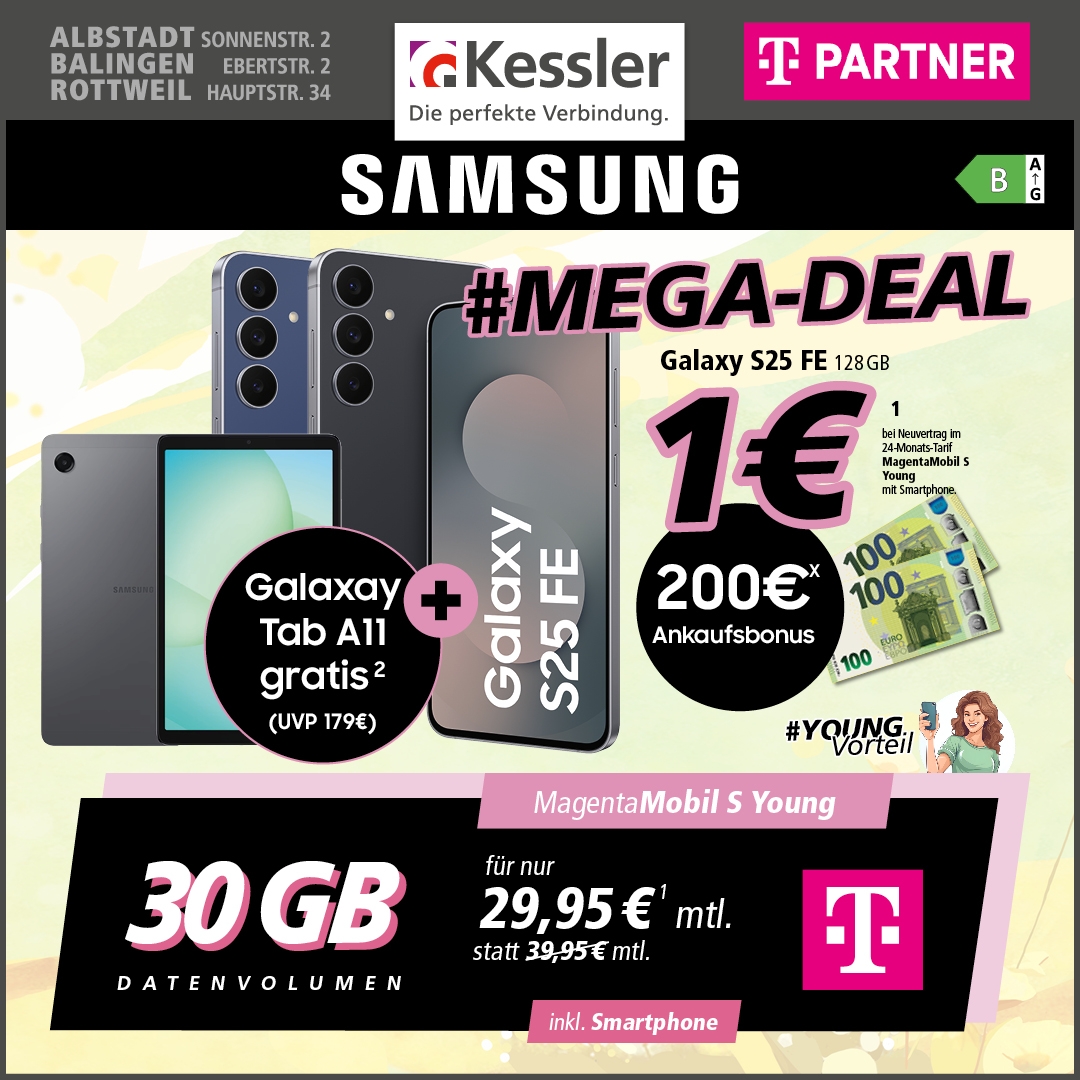 MagentaMobil S Young Samsung mit Galaxy S25 FE