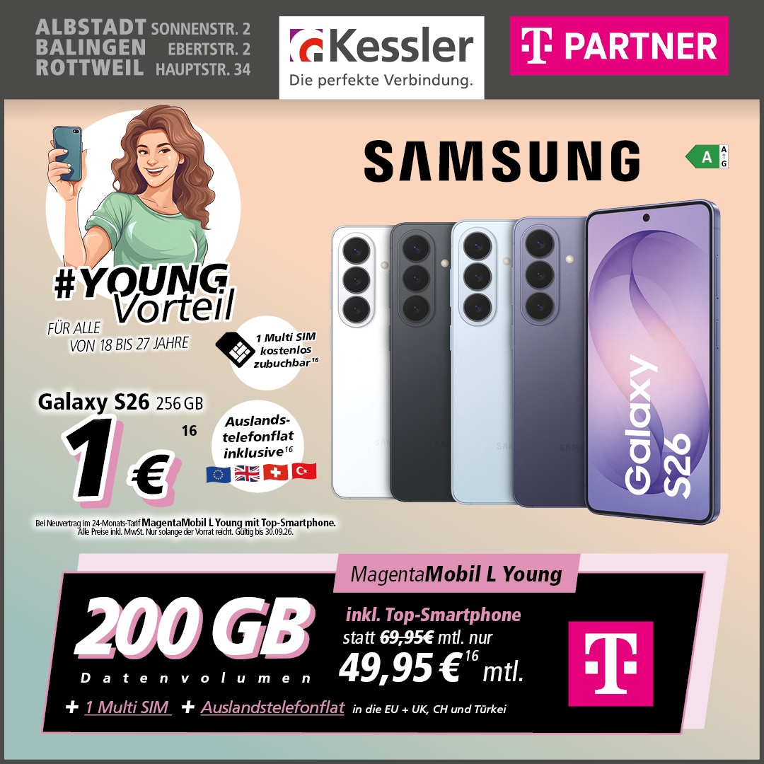 MagentaMobil Young L mit Galaxy S26