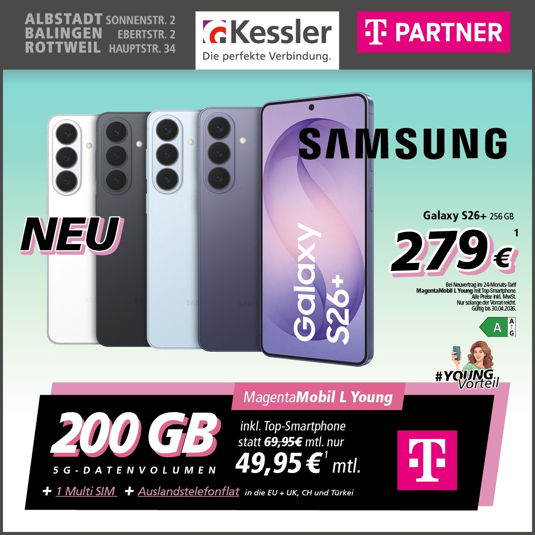 MagentaMobil L Young mit Galaxy S26+