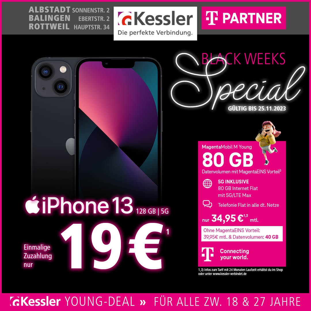 MagentaMobil M Young mit iPhone13