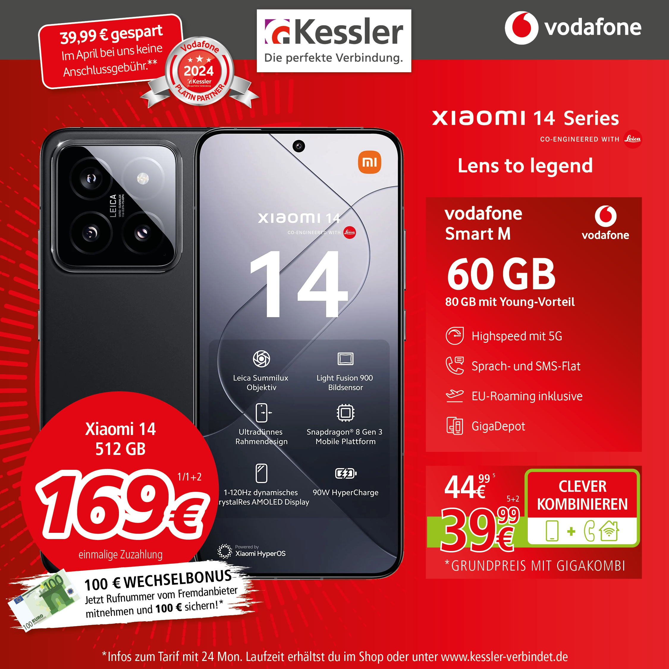 Vodafone Smart M mit Xiaomi 14 512GB